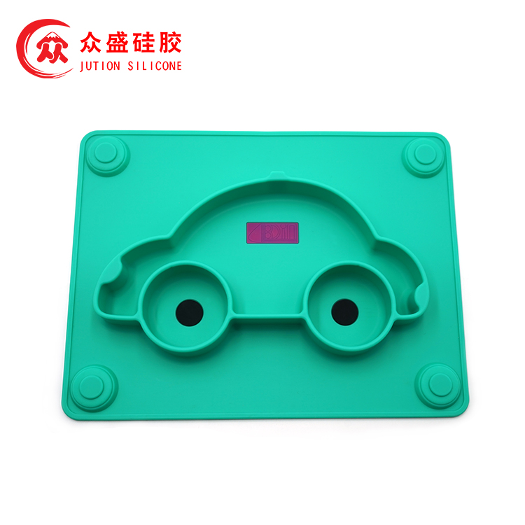 創意小車硅膠餐盤